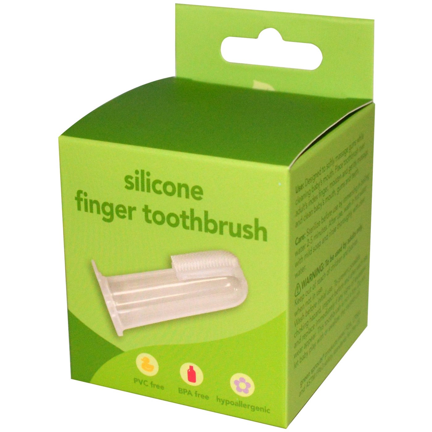 Green sprouts shop silicone finger toothbrush