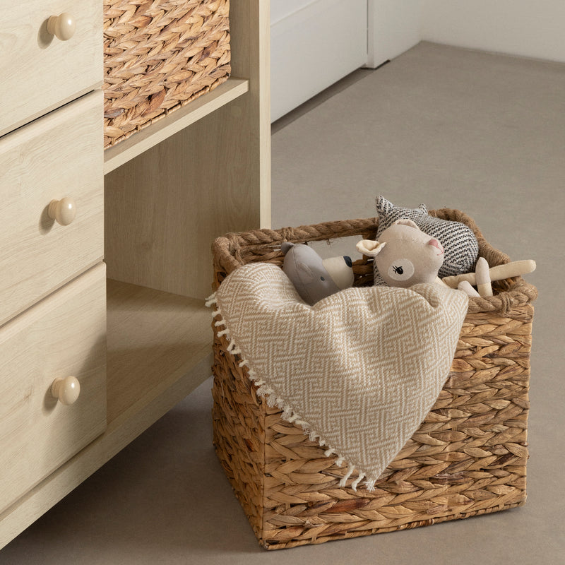 Cotton Candy - Chest of 3 drawers with baskets - Light Gray