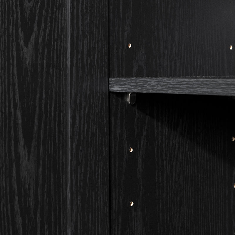 Armoire de rangement avec 2 portes Essence - Chêne noir