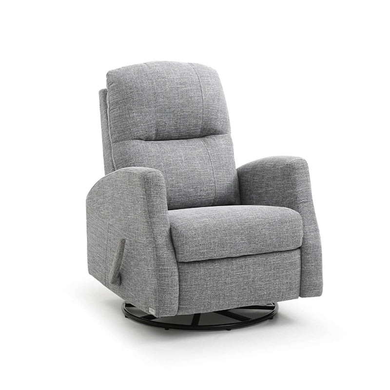 Fauteuil Athènes manuel berçant inclinable et pivotant - Gris pâle