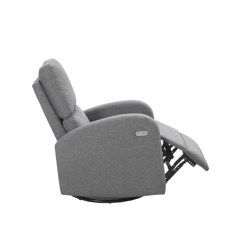 Fauteuil Pivotant Électrique avec port USB - Gris pâle