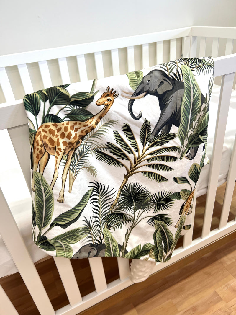 Couverture en minky - Jungle