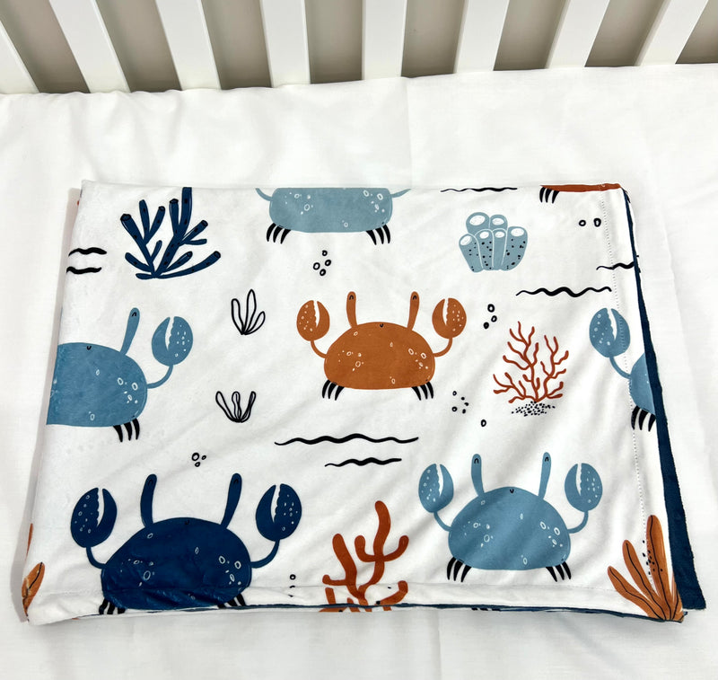 Couverture en minky -  Crabe