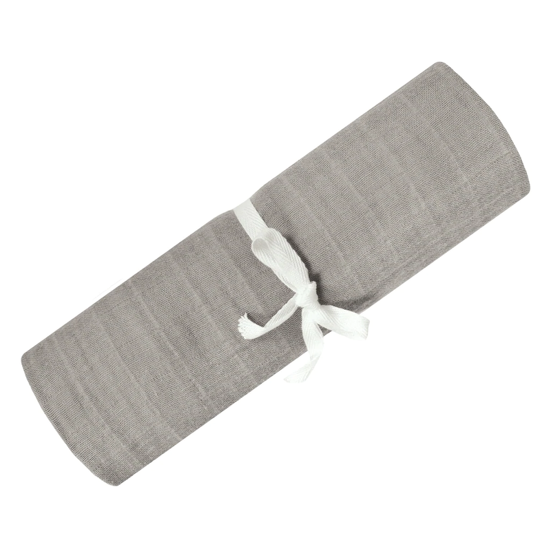 Couverture mousseline de coton - Taupe