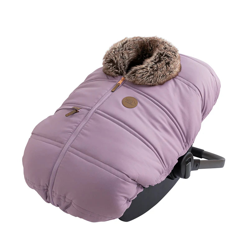 Winter Baby Car Seat Cover – Tourmaline / wolf