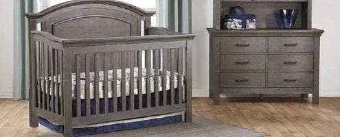 Como forever crib and double dresser Distressed Granite