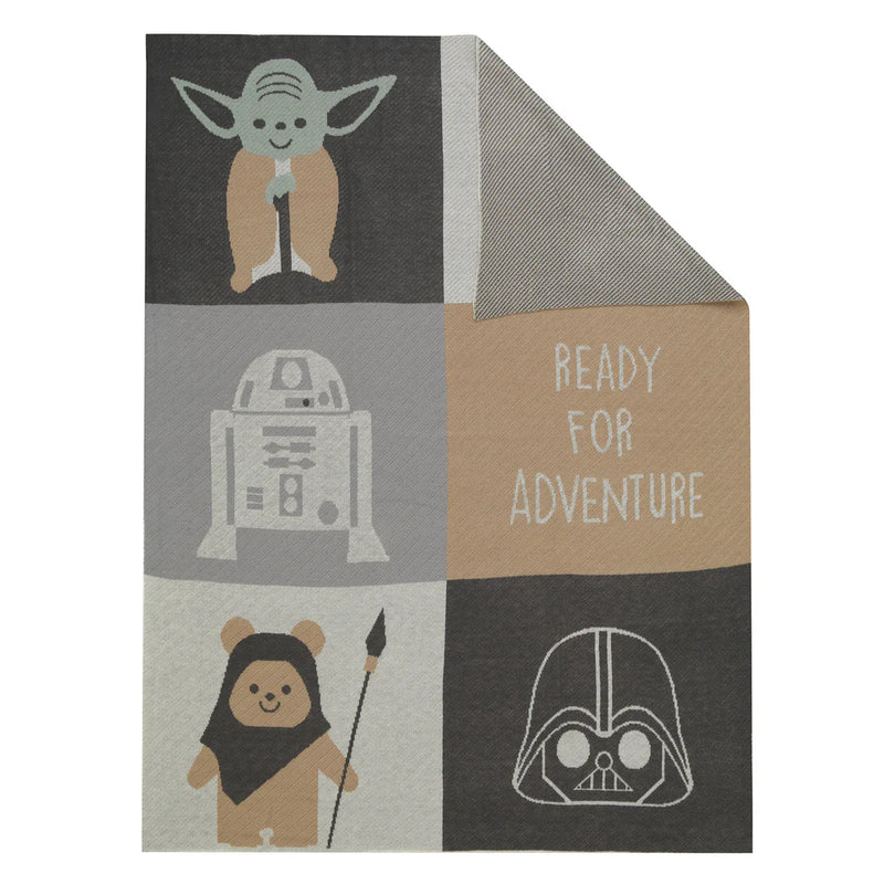 Couverture en tricot - The Force patchwork