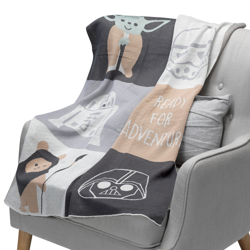 Couverture en tricot - The Force patchwork