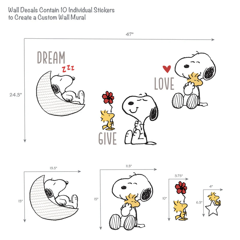 Autocollants muraux - Snoopy Love