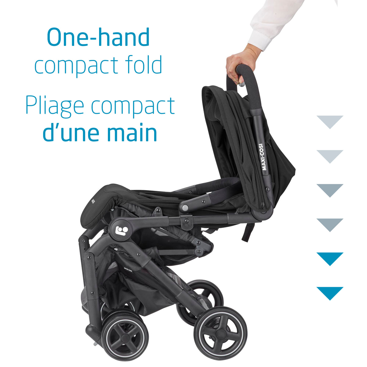 Lara Ultra Compact Stroller Essential Black
