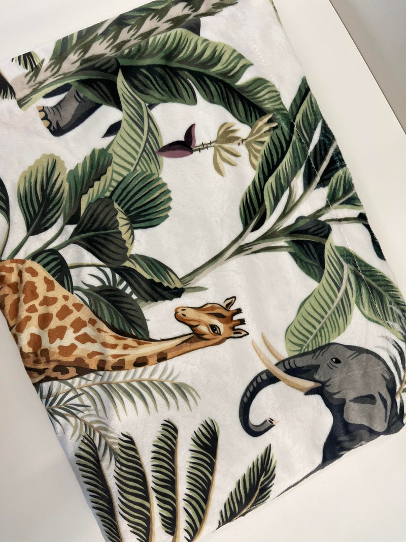 Couverture en minky - Jungle