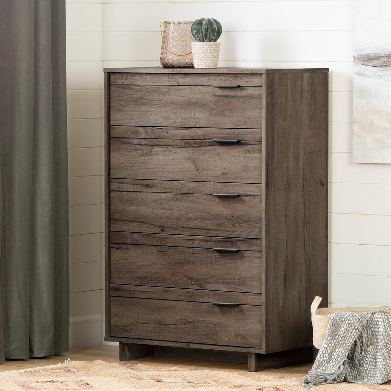 5-Drawer Chest  Fynn Gray Oak 3237035