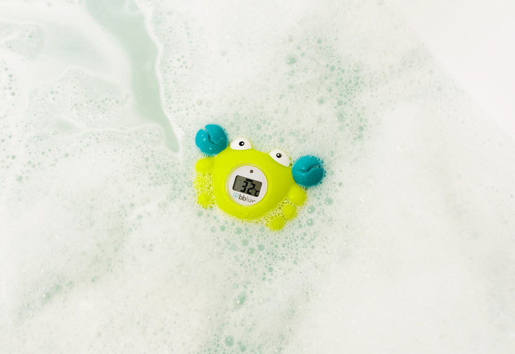bblüv - Kräb - Thermomètre en degrés et jouet de bain 3-en-1 (Celsius) 