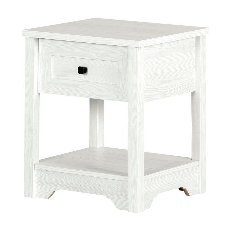 Table de chevet Hazen-Pin blanc